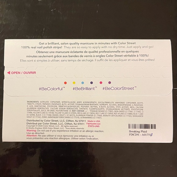 Breaking Plaid - Color Street Nail Strips - Picture 3 of 3